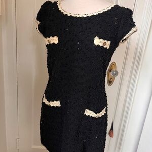 Knitted sequin dress